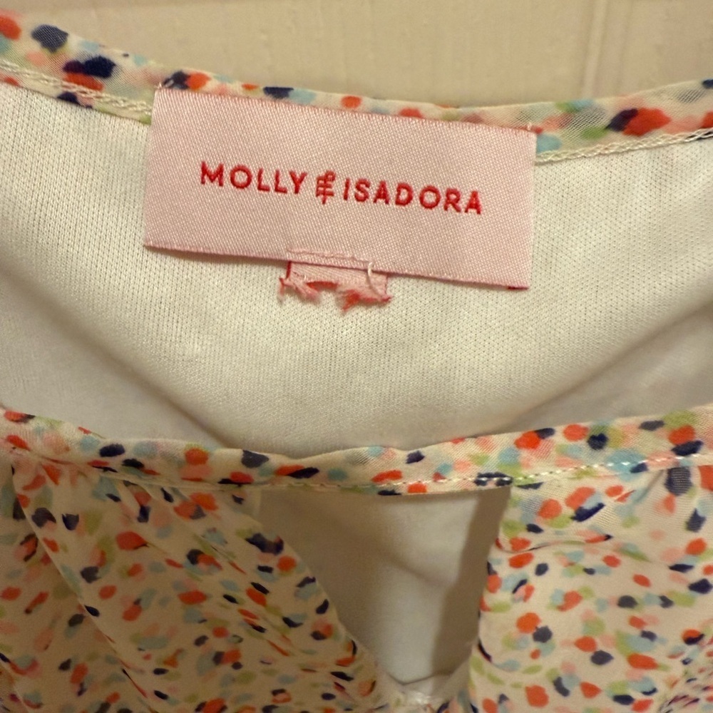 Molly & Isadora Brand Women's colorful Top, Sheer, Size 2XL - Picture 2 of 10